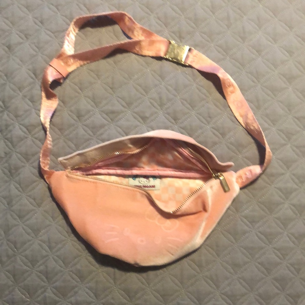 Hello Kitty pink velvet Fanny pack